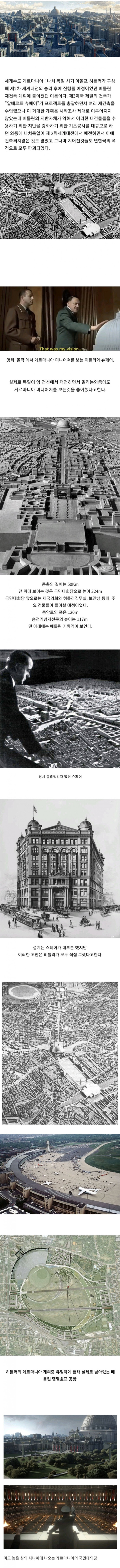 히틀러가 계획한 대규모 프로젝트